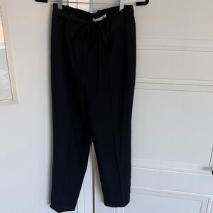 Brochu Walker Navy Dion Pleat front Drawstring Trousers